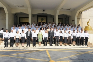 รมว.เกษตรฯ พร้อม 2 รัฐมนตรีช่วยฯ เข้าสักการะสิ่งศักดิ์สิทธิ์ประจำกระทรวงเกษตรและสหกรณ์ พร้อมมอบนโยบายฯ เนื่องในโอกาสเข้ารับตำแหน่งใหม่