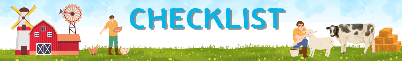 checklist banner